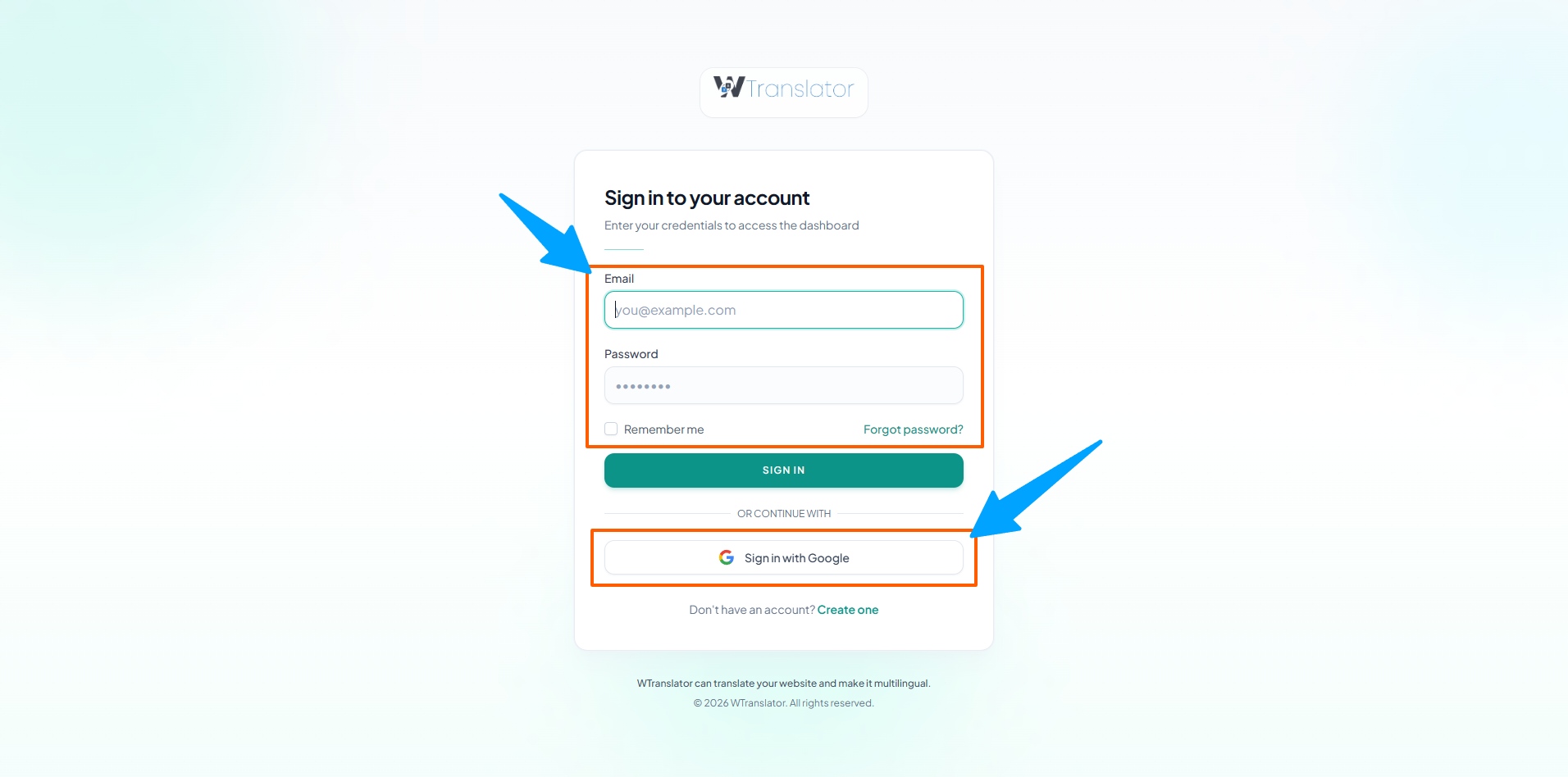Login Page