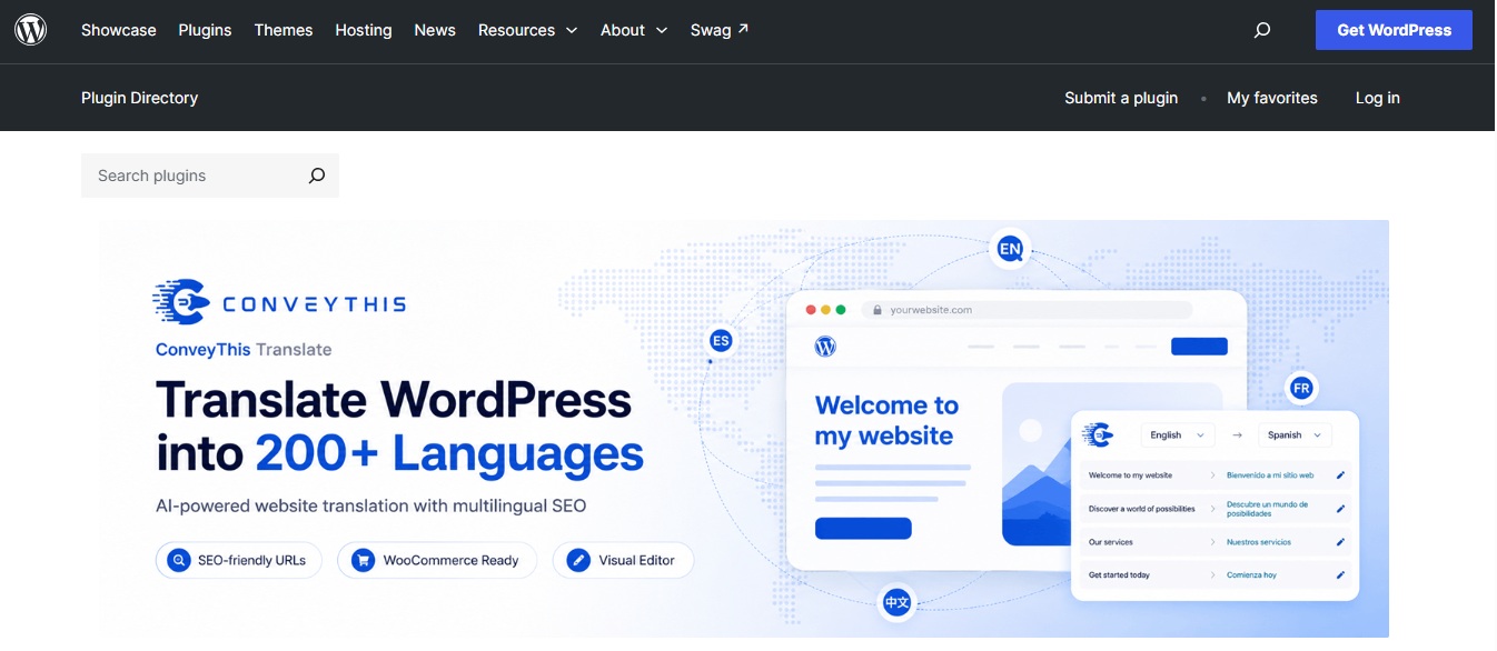 ConveyThis Translate WordPress plugin