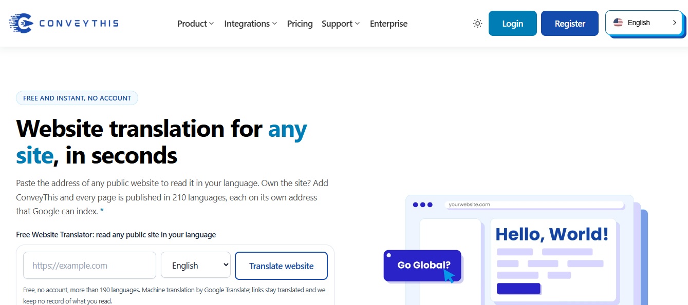 ConveyThis cloud translation service