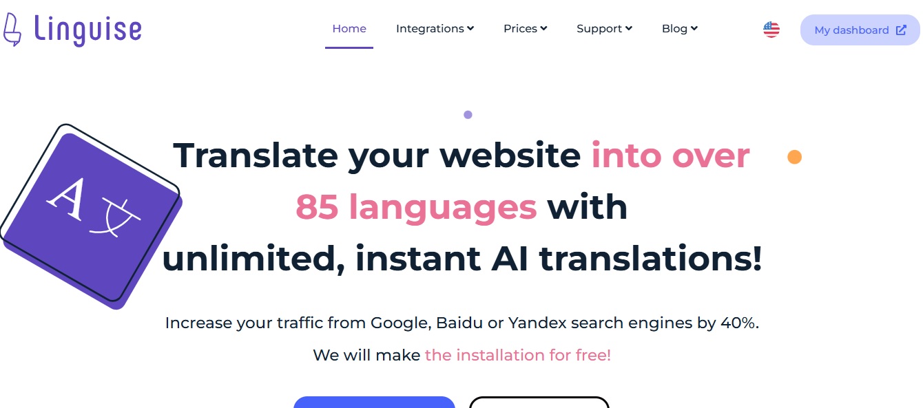 Linguise cloud translation plugin